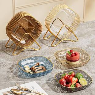 吐骨头盘碟家用食品级餐桌垃圾盘碟高端新款吐骨碟加厚水果碟盘子