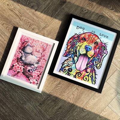 北欧实木相框3djp拼图框1200片装裱拼图框架300片600片专用可定制