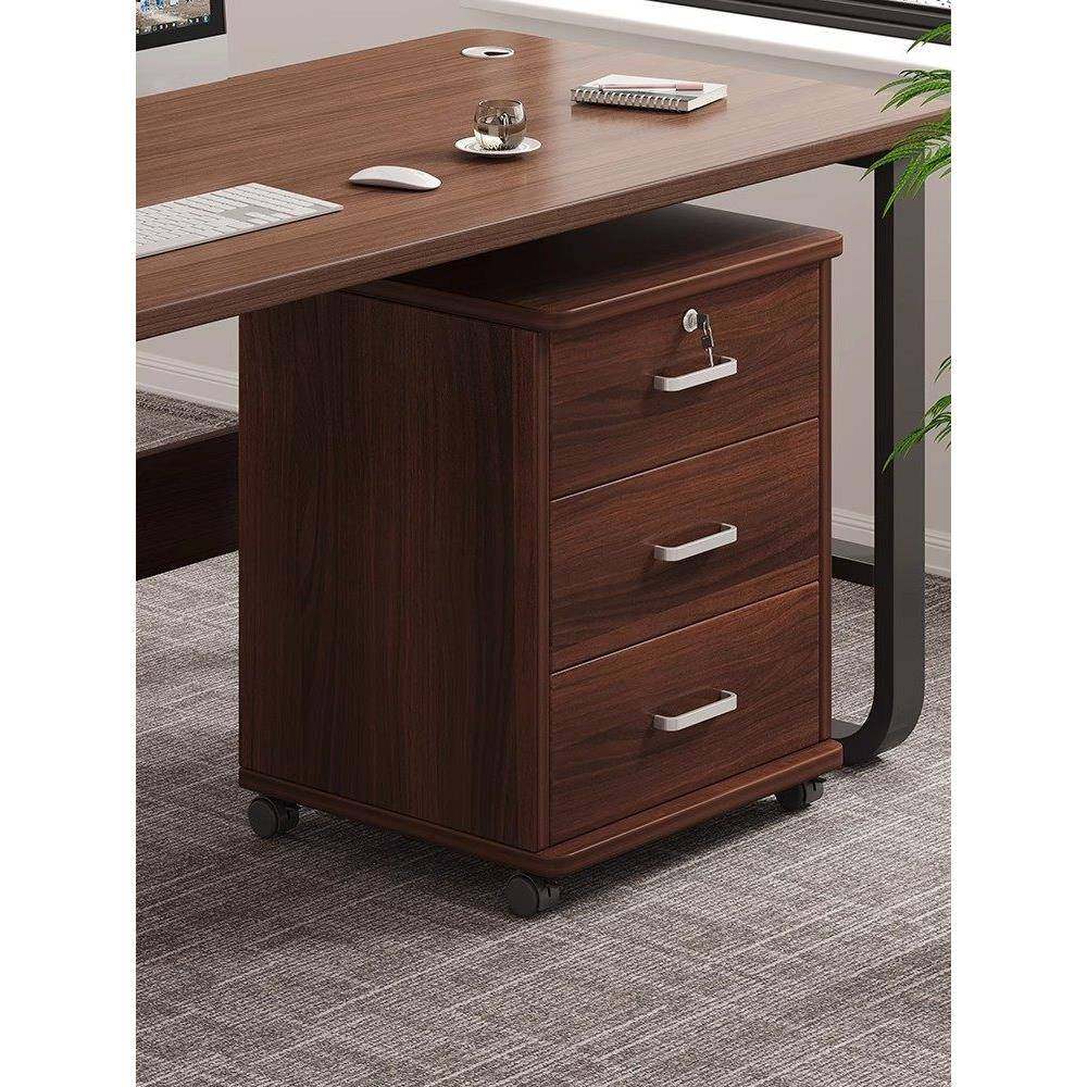 文件柜办公室木质带锁可移动储物柜抽屉柜带轮桌下收纳矮柜小柜子,商业/办公家具,矮柜,淘宝优惠券,粉丝福利购,淘宝优惠卷