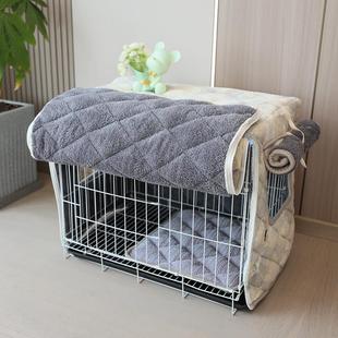 猫狗笼子保暖罩加厚加绒开窗拉链鸟笼宠物笼保温罩套防风隔音定制