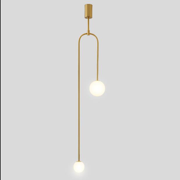 北欧后现代时尚创意个性极简主义金属创意玻璃球客厅卧室床头吊灯