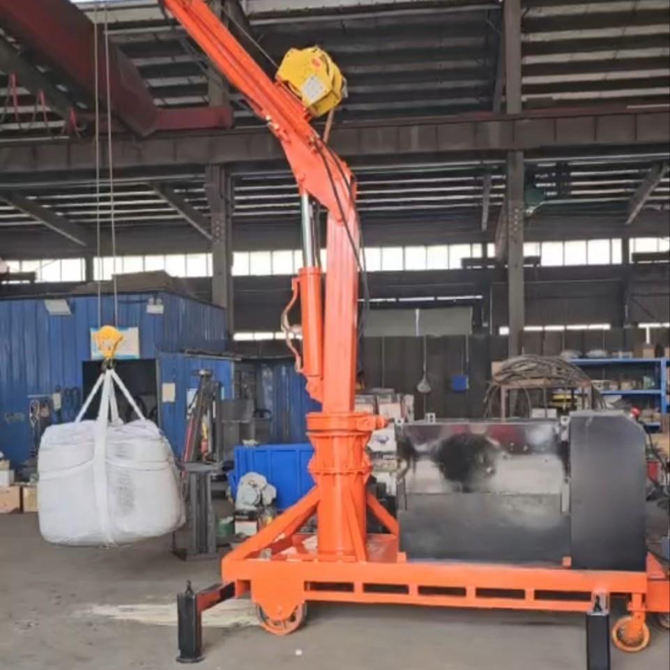 车间仓库用小型单臂吊可移动平衡重式行走吊装机模具小吊车