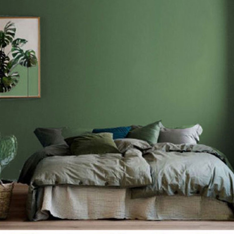 乳胶漆墨绿浅绿复古绿色墙漆油漆家用室内彩色牛油果绿涂料背景墙