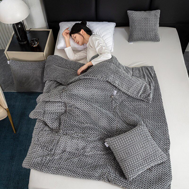 塔芙绒 抱枕车用被子两用冬天加厚二合一折叠午睡汽车加绒毯子,居家布艺,抱枕被,淘宝优惠券,粉丝福利购,淘宝优惠卷