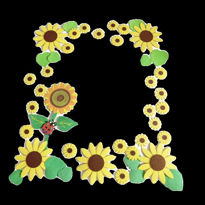 幼儿园小学向日葵主题墙环创教室黑板报走廊环境装饰向阳花贴画,家居饰品,软装墙贴,淘宝优惠券,粉丝福利购,淘宝优惠卷