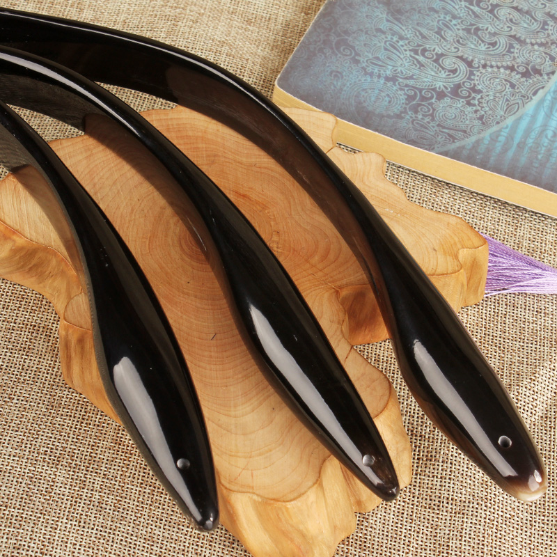 牛角经络拍子按摩器拍打全身捶背器敲打锤棒家用养生拍痧板刮痧棍