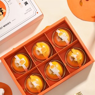 2025中秋月饼包装盒月来越好礼盒空盒6粒50克蛋黄酥手工鲜肉盒子
