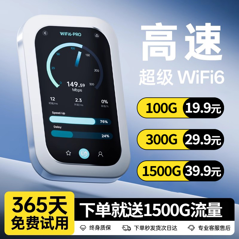 随身WiFi移动无线2025新款无线网络wi-fi6三网全国通用4G无限速流量wifl高端品质车载便携家用宽带路由器官方