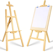 实木画架木质数字油画展示架支架素描写生美术生专用画板画画架子