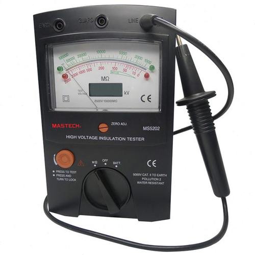 华仪MASTECH 2500V/ MS5202指针绝缘电阻测试仪兆欧表