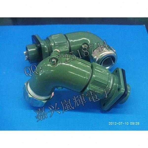 防水 航空插 航空插座 防水连接器 YD20-4芯  弯式