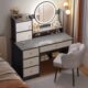 梳妆台卧室现代简约收纳柜一体小户型化妆桌卧室2022年新款 化妆台