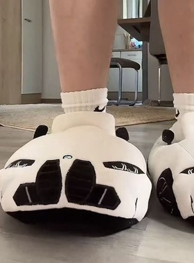 porsche plush slippers Racing宝马保时捷赛车毛绒拖鞋室内鞋