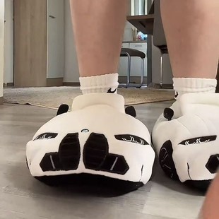 室内鞋 porsche Racing宝马保时捷赛车毛绒拖鞋 slippers plush