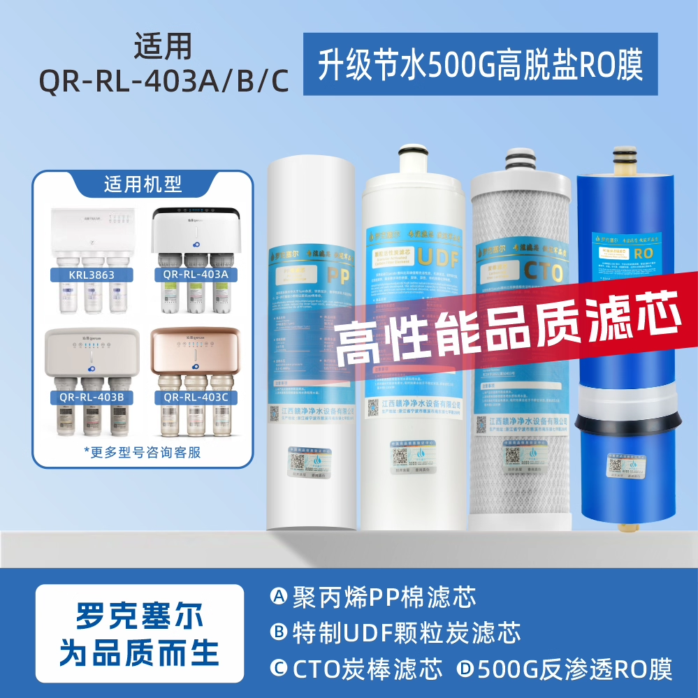 适用沁园净水器滤芯QR-RL-403A/B/C净水机KRL3863 403A PP棉CTO