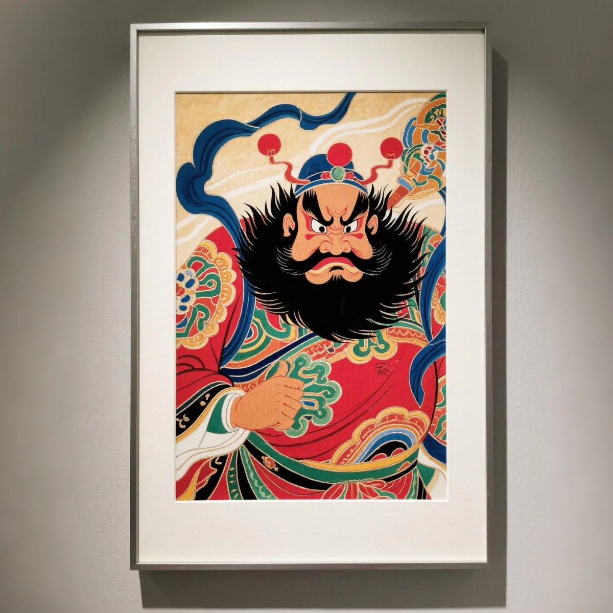 钟馗挂画天师图装饰画入户玄关画过道走廊中国古风中堂墙民俗壁画