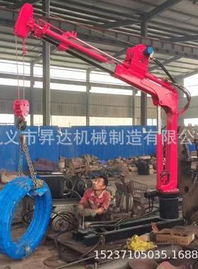 机械一吨全液压车载吊机汽车改装随车吊全液压单臂起重机