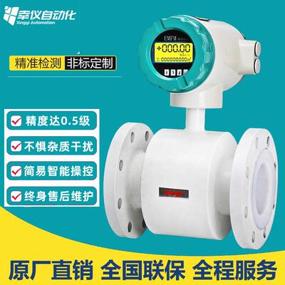 管道式电磁流量计DN250200150100806550污水分体式