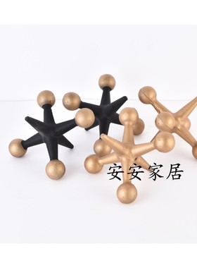 现代样板间软装家居金属几何创意书挡欧式别墅书柜摆设装饰柜书靠