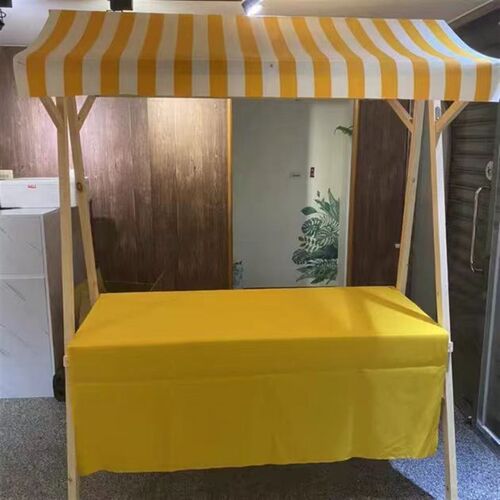 集市摊位架广场网红摆摊架商业街活动棚架夜市实木摆地摊架展示架