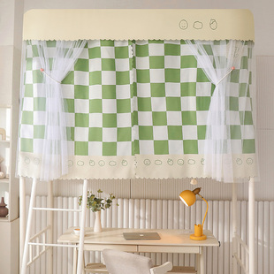 蚊帐强遮光学生宿舍U型导轨公主床帘新款 帘子围帘 上铺下铺一体式