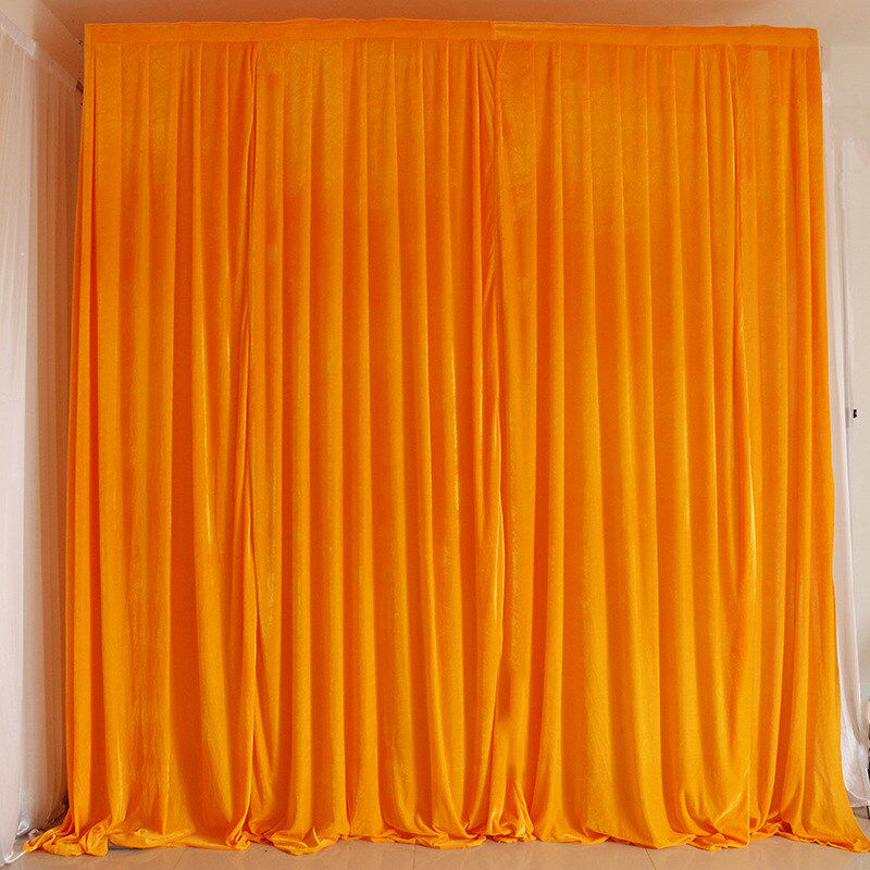 新款金丝天鹅绒背景纱幔布幔帷幔幕布结中式婚礼装饰婚庆道具幔头