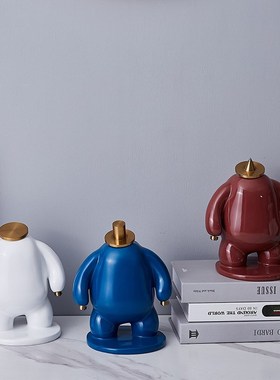 桌面树脂抽象小胖人创意美式雕塑卡通人物家居装饰品现代简约艺术