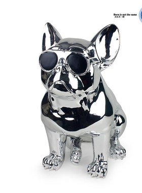 简约个性法国斗牛犬摆件法斗现代轻奢摆件装饰品橱窗落地装饰