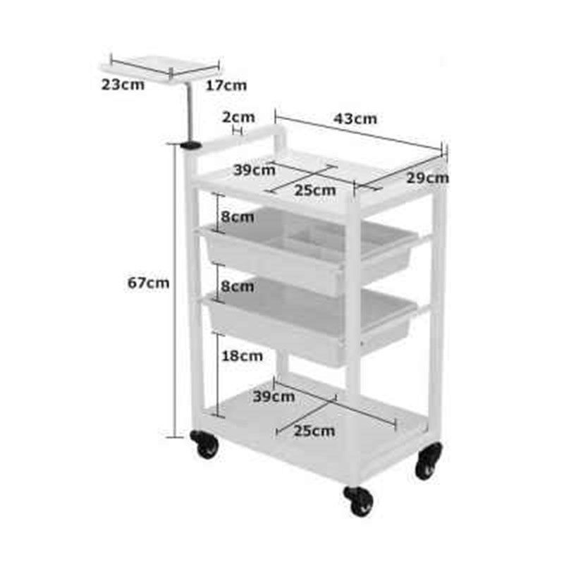 小推车美睫专用推车带抽屉隔断高档工具车可移动小推车