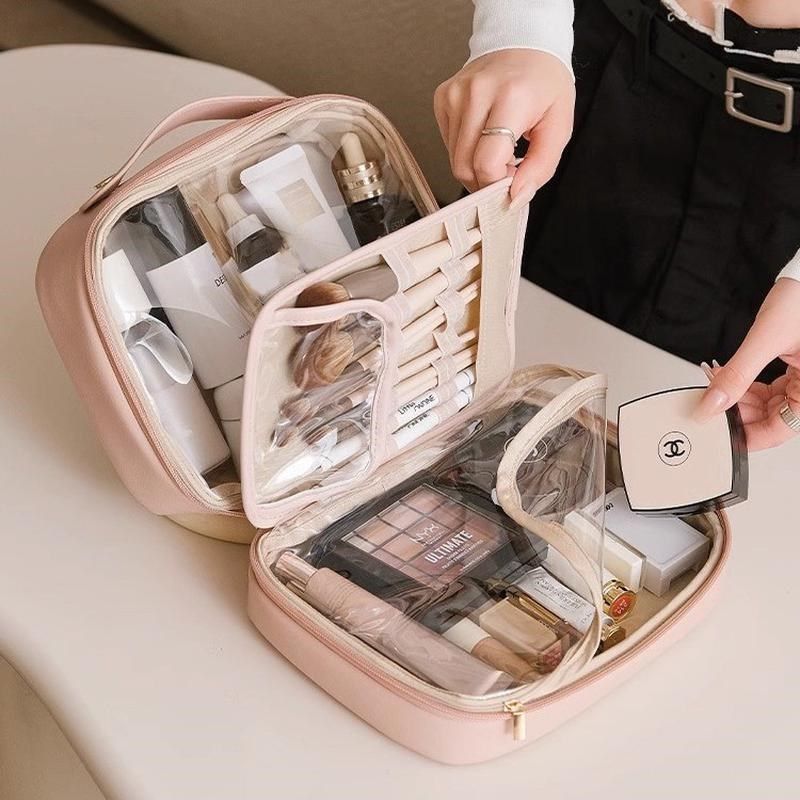 化妆包轻奢高级分区收纳大容量手提旅行便携式化妆师专用新款厂家,收纳整理,化妆包,淘宝优惠券,粉丝福利购,淘宝优惠卷