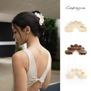 capasca(卡帕萨)手工醋酸花瓣发夹ins发饰原创设计少女风抓夹发