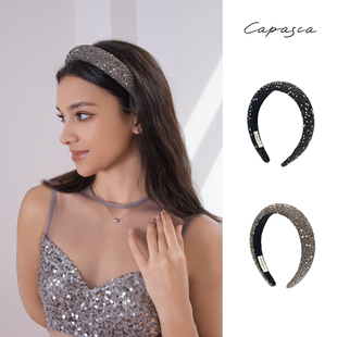 CAPASCA卡帕萨缎面轻奢高级感浩瀚星辰发箍
