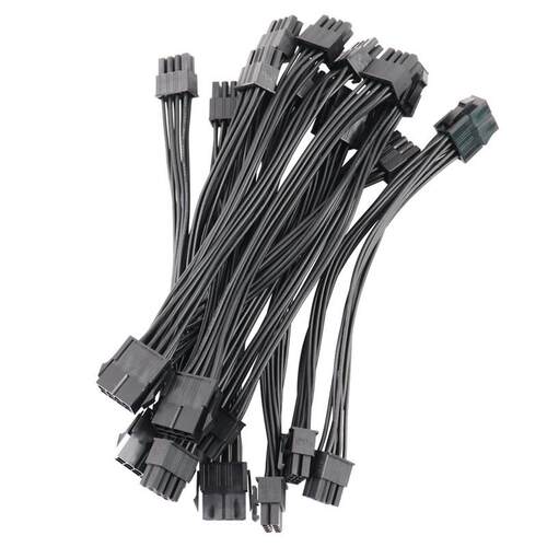 CPU 8pin一分二电脑主板双路供电线 8PIN母转双8PIN公转接延长线