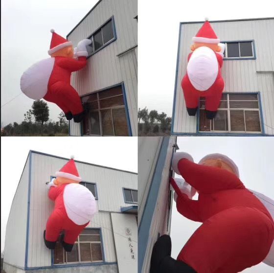 灯光充气圣诞用品爬墙老人婚庆婚礼广告气模节庆卡通模型气模厂家