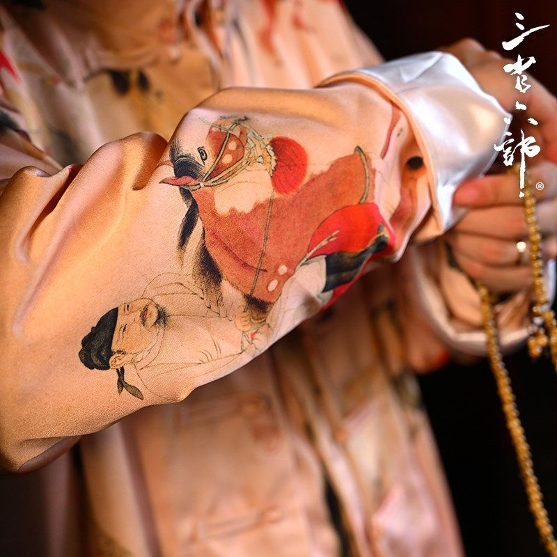 三省六部户部【醉马图】秋季新款中国风休闲轻奢男士盘扣唐装,男装,唐装,淘宝优惠券,粉丝福利购,淘宝优惠卷