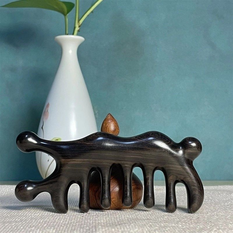 紫光檀头部多功能按摩梳经络梳子纯檀木紫光檀木梳头部穴位舒缓,个人护理/保健/按摩器材,按摩穴位棒,淘宝优惠券,粉丝福利购,淘宝优惠卷