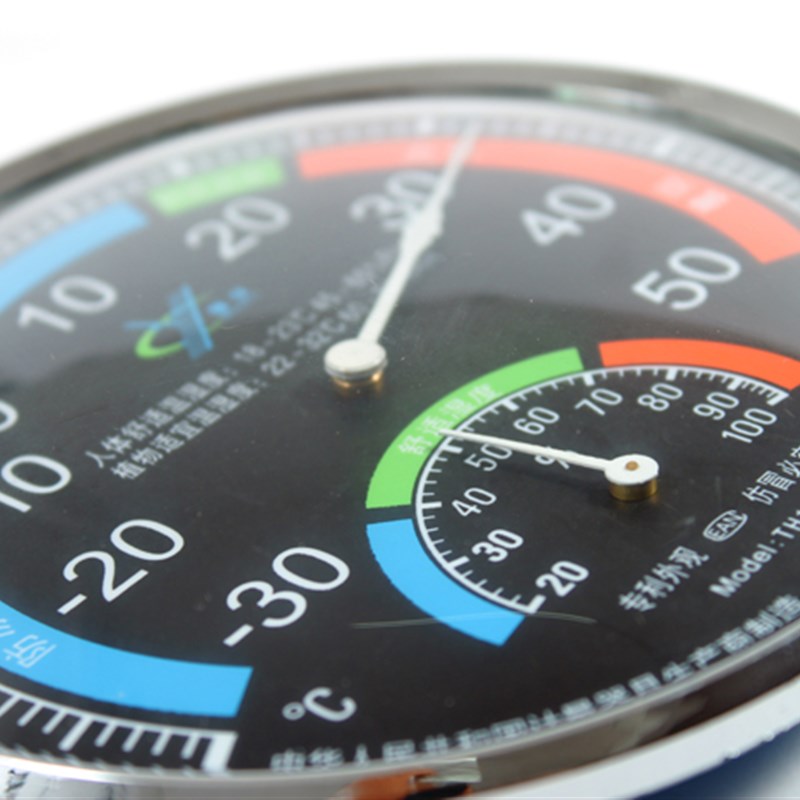 保仪TH101B室内温度计指针式温度表 家用温湿度计家用环保无铅