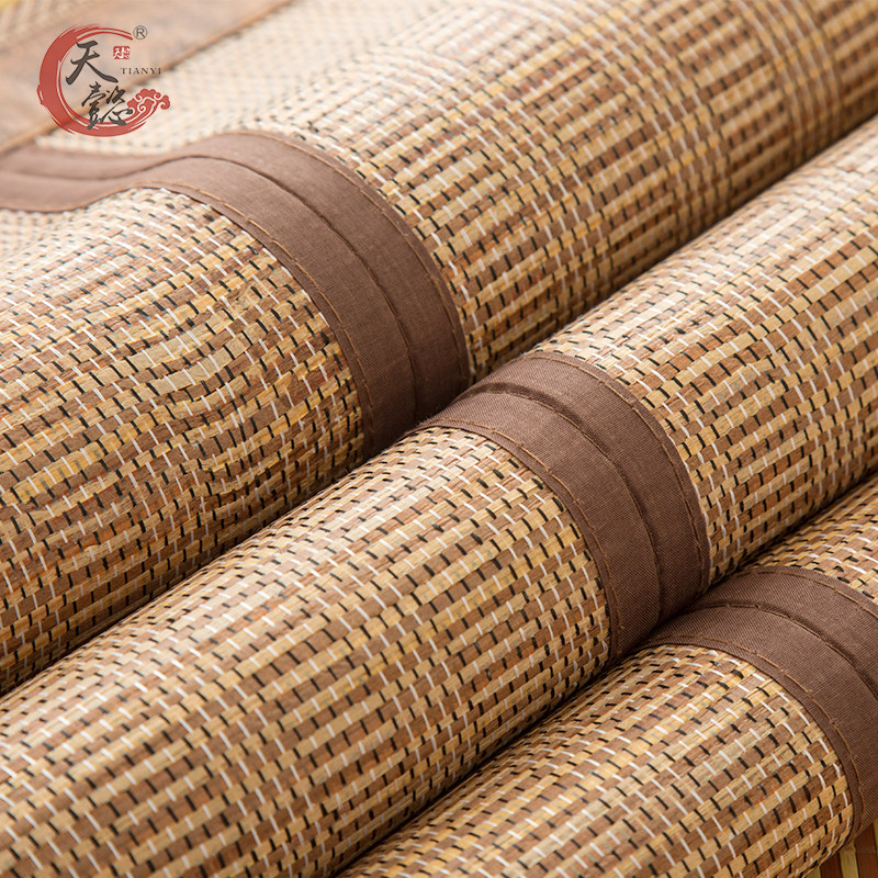 天懿凉席 0.8米双面1.8折叠1.1竹席子1.4定制1.5草席2m床1.45定做