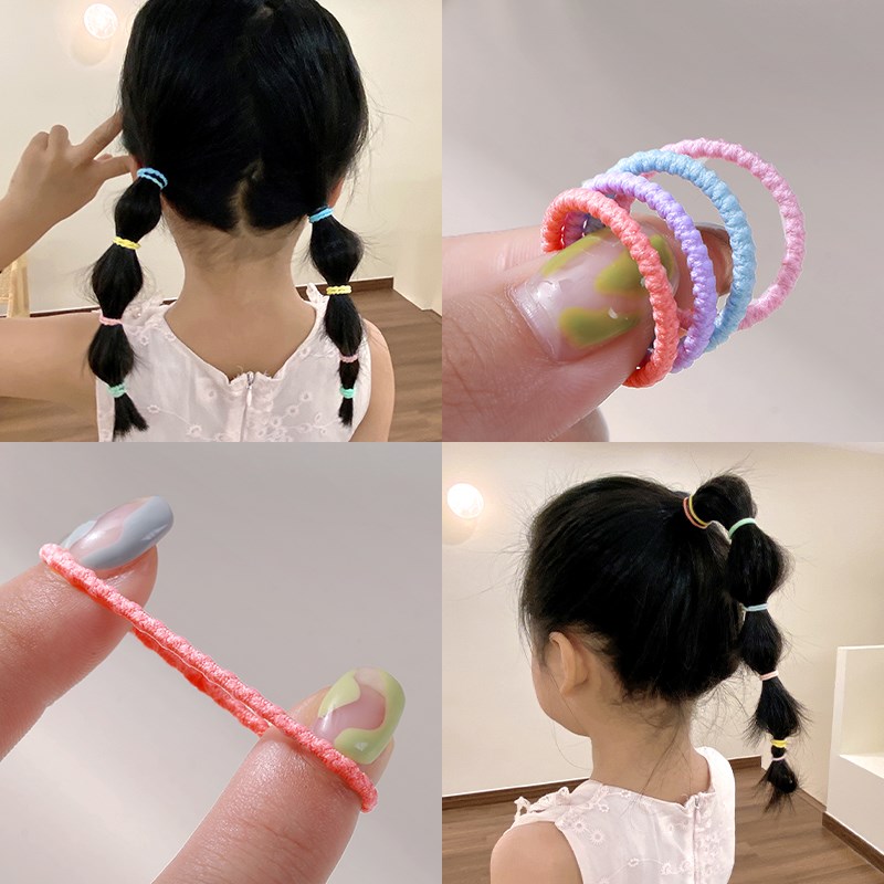 儿童发圈女不伤宝宝扎好绑头发的小皮筋高弹力耐用拇指圈发圈头绳
