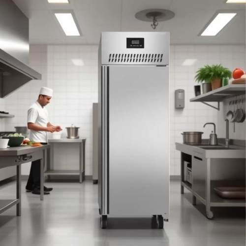 外贸出口欧款单大门冷藏高身柜冰柜商用冷冻柜风冷无霜不锈钢冰箱