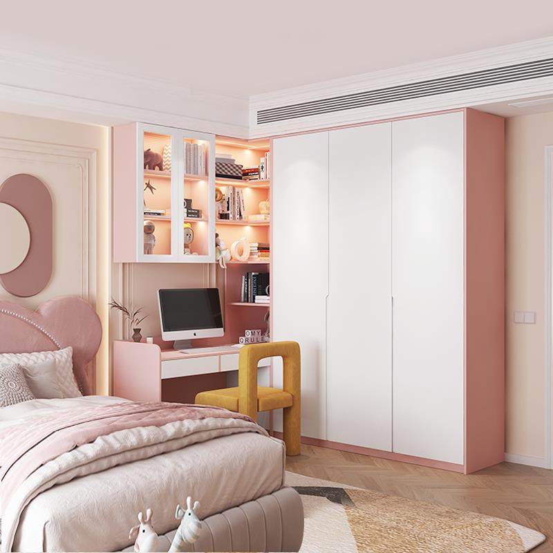 衣柜书桌一体组合转角书架拐角儿童学习桌电脑桌衣橱家用卧室定制,住宅家具,自由组合衣柜,淘宝优惠券,粉丝福利购,淘宝优惠卷