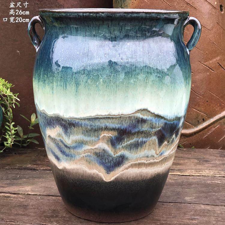 手工粗陶高大陶罐手绘坛子多肉花盆法师老桩盆花卉植物盆大盆兰花,鲜花速递/花卉仿真/绿植园艺,花盆,淘宝优惠券,粉丝福利购,淘宝优惠卷