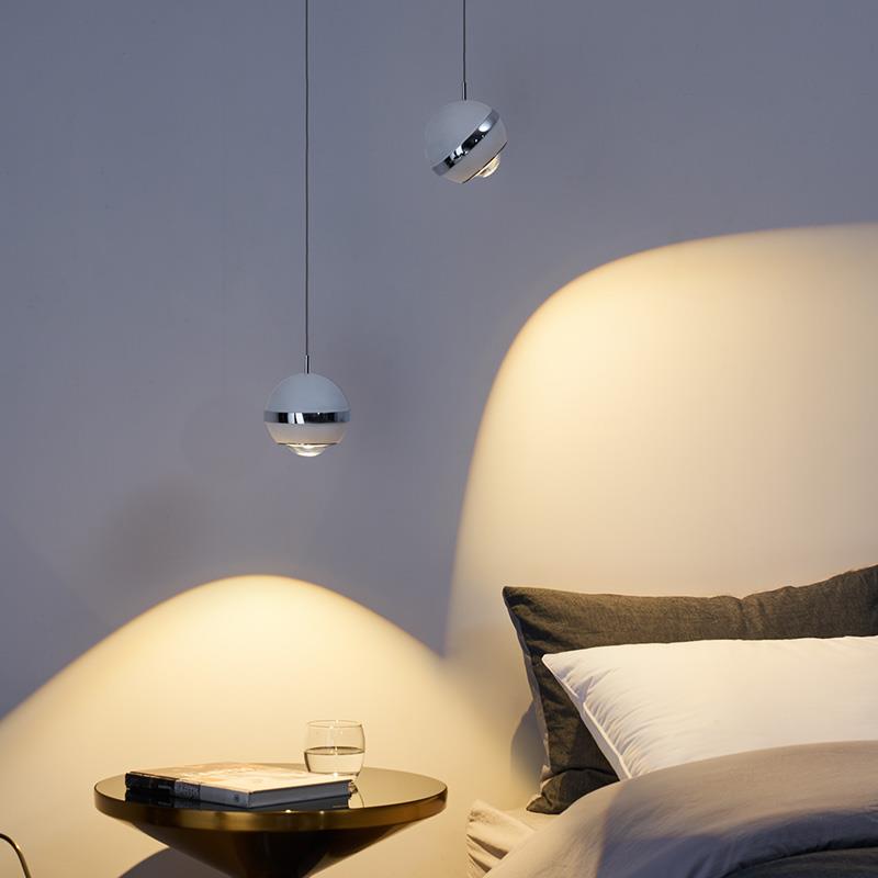 德国柏曼护眼床头灯 轻奢现代书房玄关可旋转玻璃吊灯