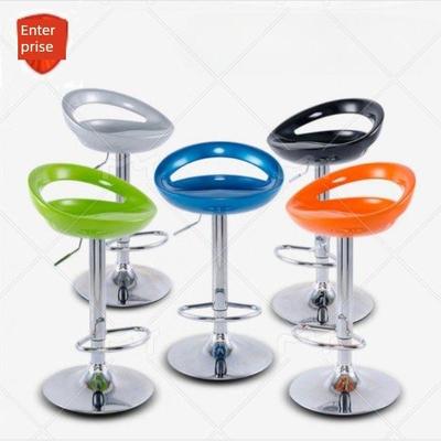 现代简约酒吧椅高脚凳家用可调节酒吧椅展览前台接待椅塑料高脚凳
