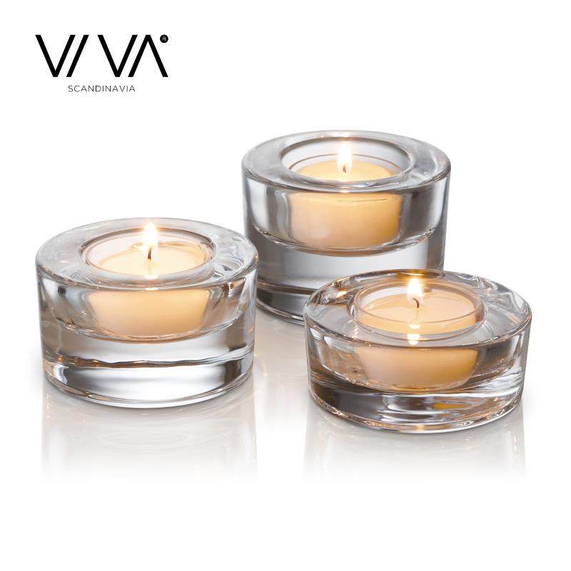 丹麦VIVA欧式烛台茶烛台套装 玻璃许愿 灯 烛光晚餐氛围摆件装饰,家居饰品,烛台,淘宝优惠券,粉丝福利购,淘宝优惠卷
