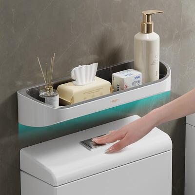 卫生间马桶置物架上方免打孔壁挂式加高防水厕所洗漱台浴室收纳架