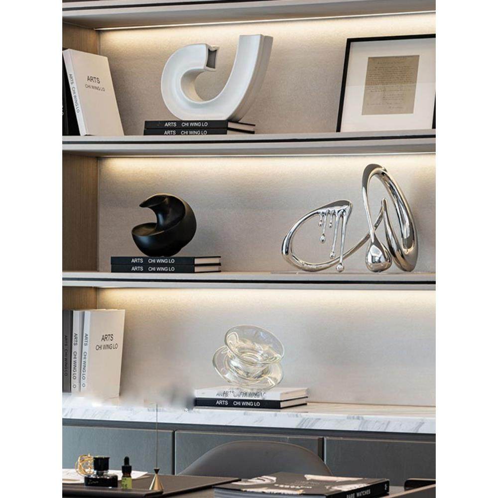 现代创意样板房茶几轻奢书房书架书柜展示摆件电视柜高柜软装饰品,家居饰品,装饰摆件,淘宝优惠券,粉丝福利购,淘宝优惠卷