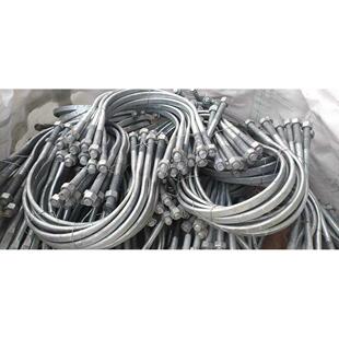 热浸镀锌U型抱箍电力电线杆承重支架管卡广告牌卡箍M16M18*150-40