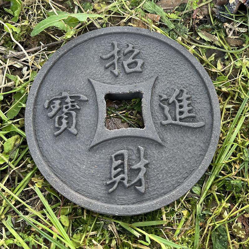 黄缘陆龟半水乌龟苗圆盘砖垫材守宫蜥蜴角蛙餐盘食台造景爬宠装饰