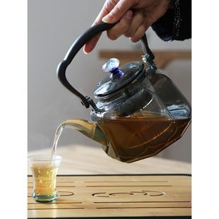 八方来财四代提梁壶高硼硅耐热玻璃茶具 家用高端电陶炉套装